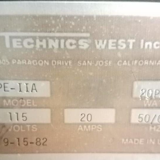 Technics PE II A Plasma Etcher