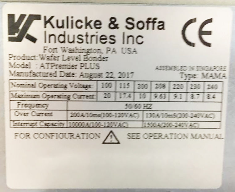 K&S AT Premier Plus Wire Bonder