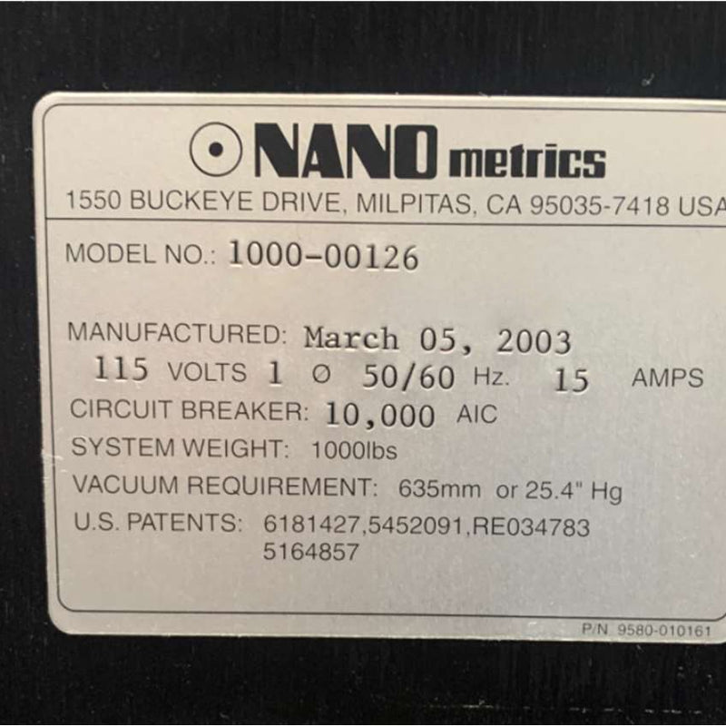 ONTO / Nanometrics Nanospec 9100
