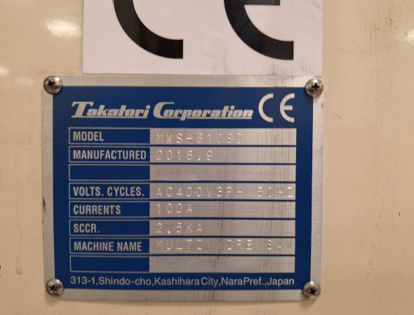 Takatori MWS 610 SD Wire Cut Saw