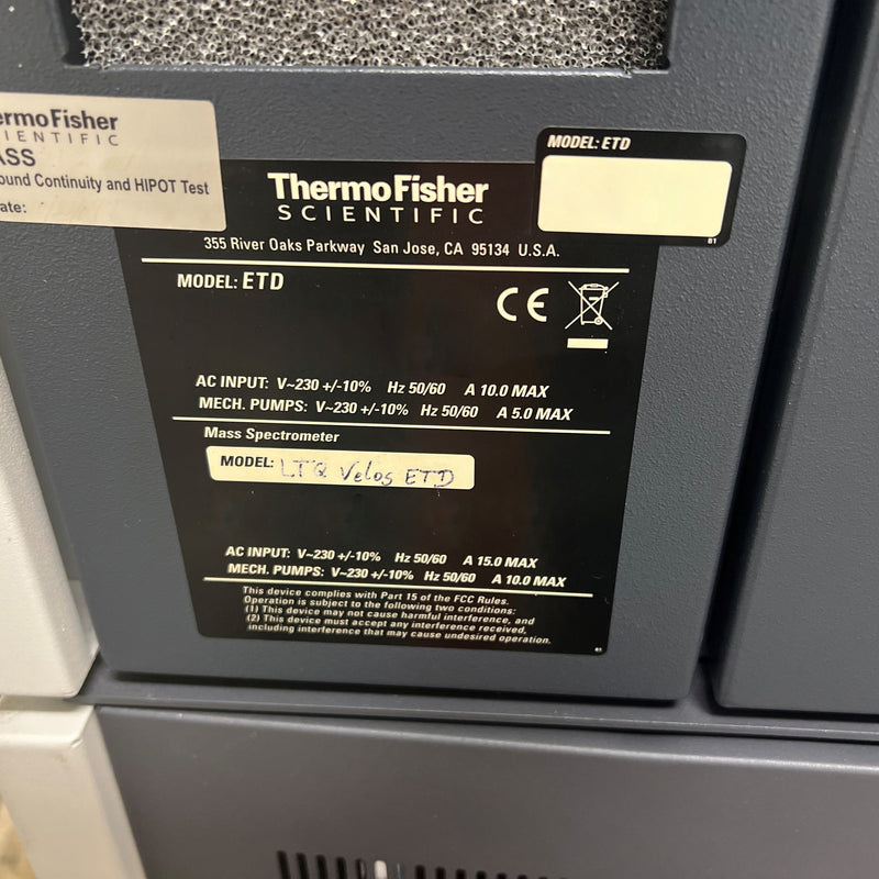Thermo Scientific LTQ Orbitrap XL Mass Spectrometer