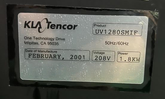 KLA UV 1280 SE Thin Film Thickness Measurement
