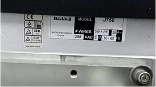 Teradyne J 750 EX Tester