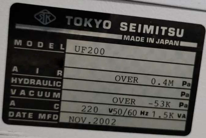 Accretech / TSK UF 200 Automatic Wafer Prober
