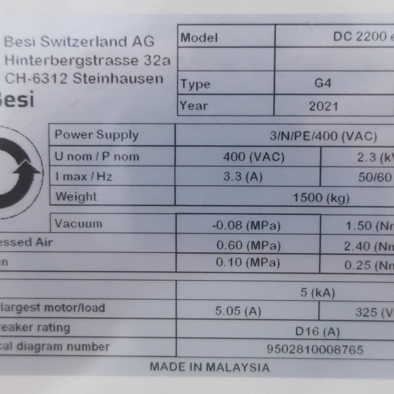 Besi / Datacon DC 2200 EVO Die Bonder