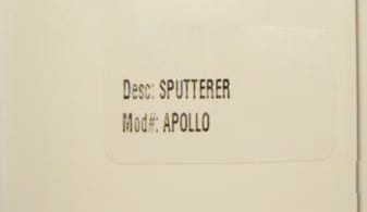 Tel NEXX Apollo Sputtering System