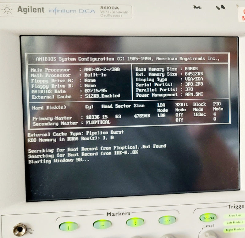 Agilent 86100 A Infiniium DCA Wide Bandwidth Oscilloscope