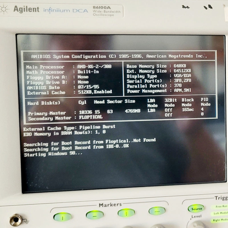 Agilent 86100 A Infiniium DCA Wide Bandwidth Oscilloscope