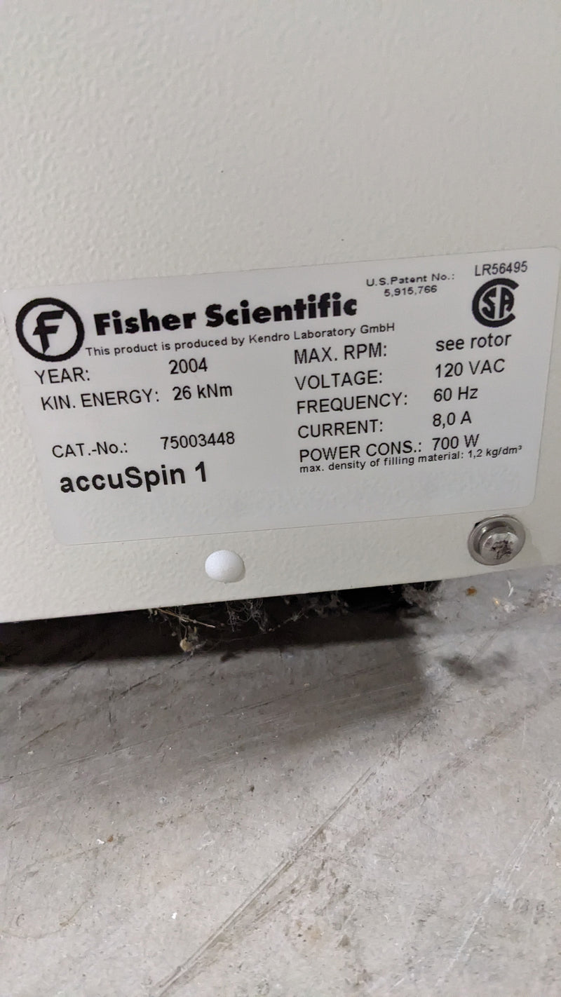 Thermo Scientific AccuSpin 1 Centrifuge