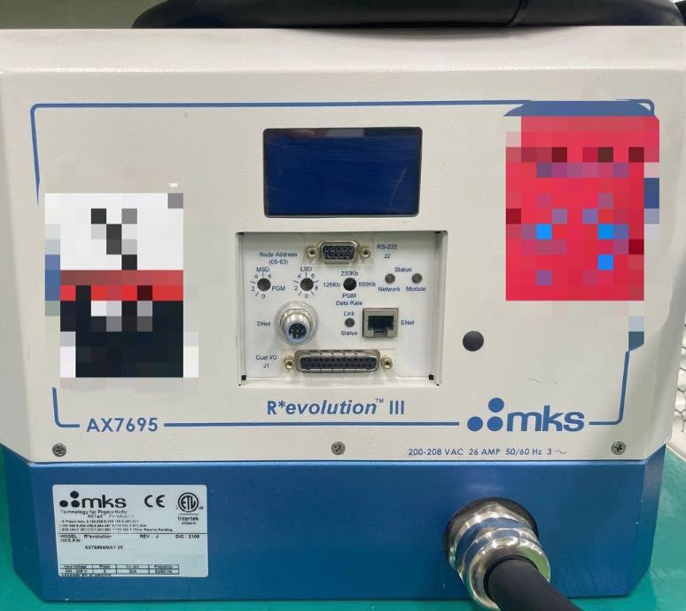 MKS R*evolution AX 7695 AMAT 05 Remote Plasma Source