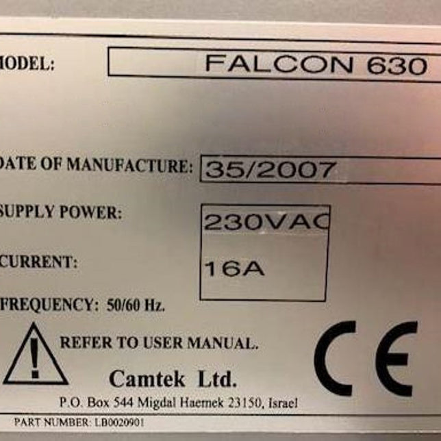 Camtek Falcon 630 Automatic Wafer Optical Inspection System