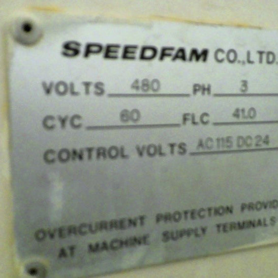 Speedfam SPAW 50 Polisher