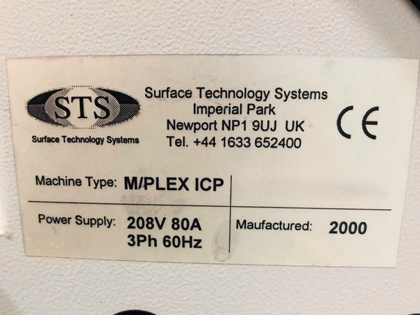 STS Multiplex ICP Advanced Oxide Etcher (AOE)