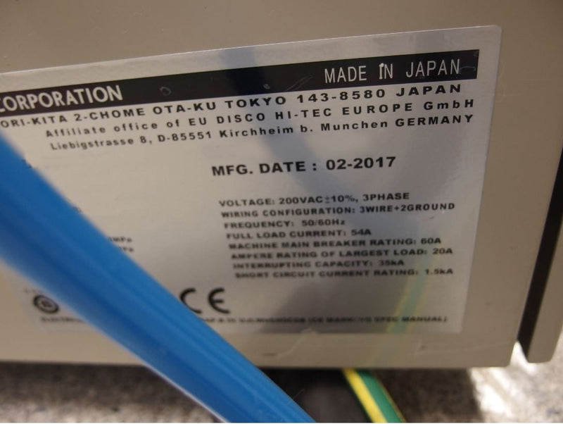 Disco DFG 8540 Back Grinder