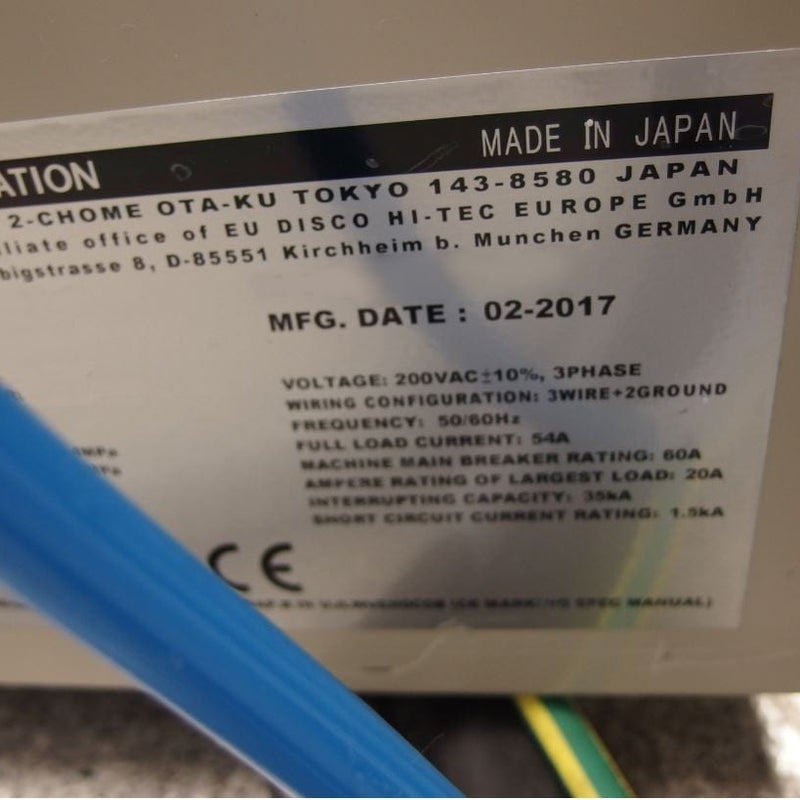 Disco DFG 8540 Back Grinder