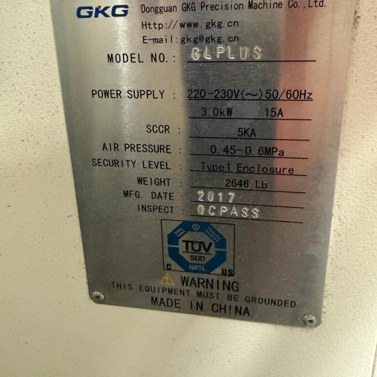 Juki GL Plus In-Line Screen Printer
