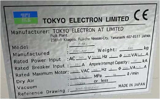 Tel P 8 XL Automatic Wafer Prober