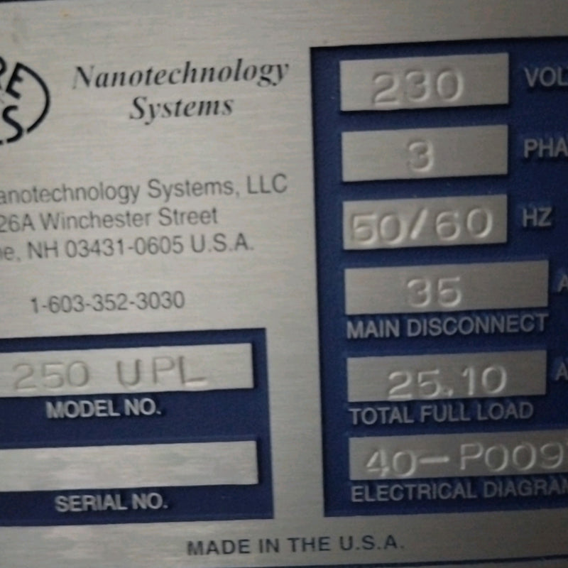 Moore Nanotechnology 250 Ultra Precision Machine