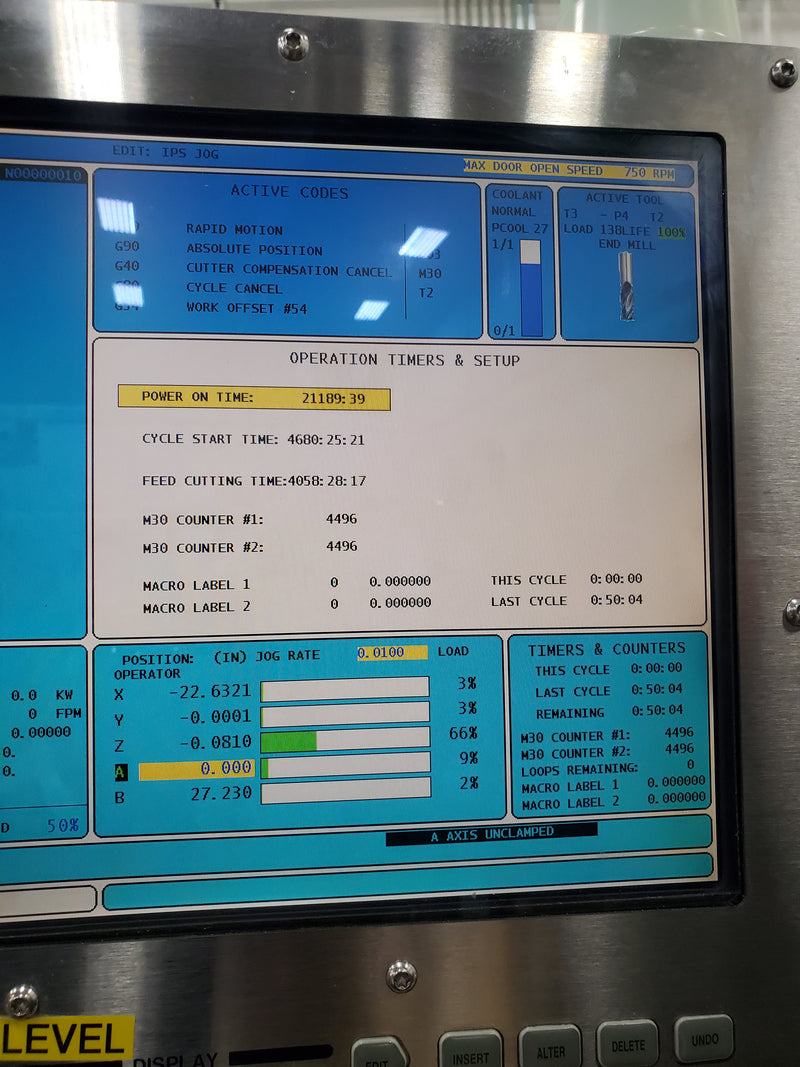 Haas VF 4 SS Milling Machine