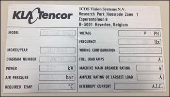 KLA / ICOS CI T 120 Auto Inspection & Tape Reel