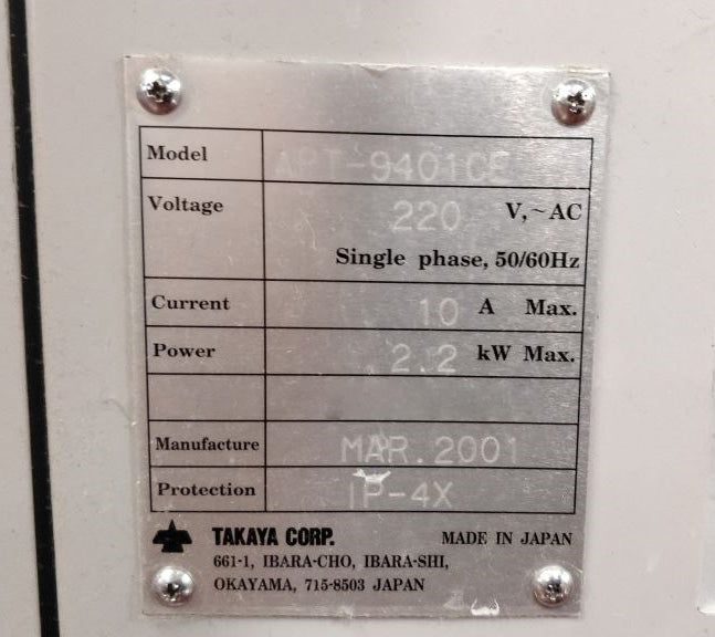 Takaya APT 9401 CE Flying Probe – Bridge Tronic Global