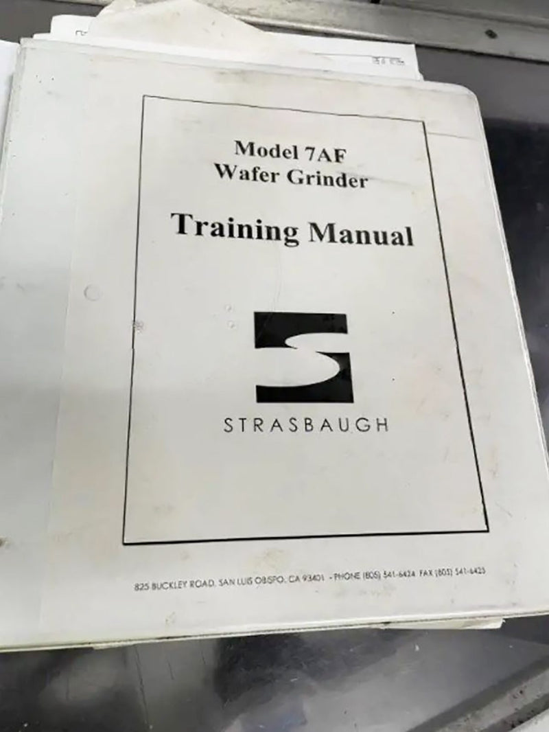 Strasbaugh 7 AF Back Grinder
