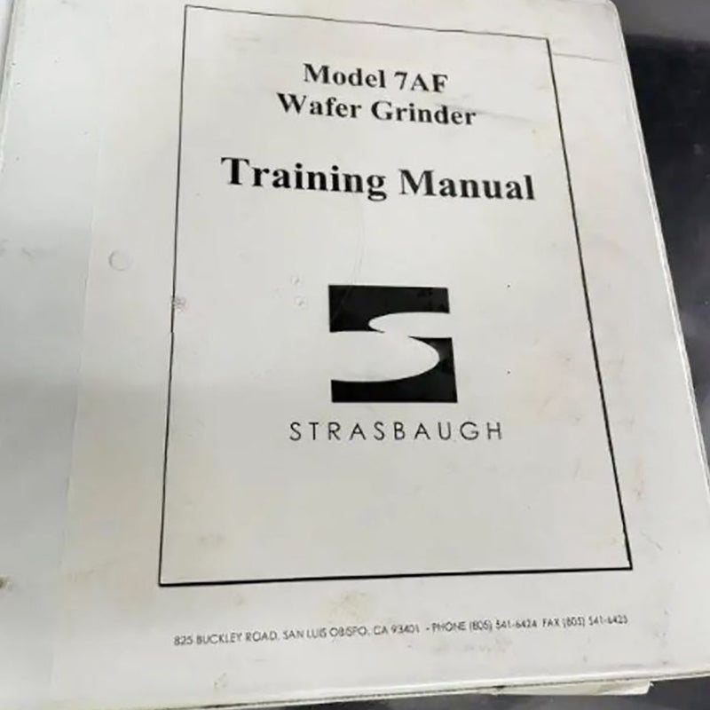 Strasbaugh 7 AF Back Grinder
