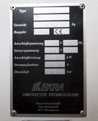 Ekra E 5 Stencil Printer