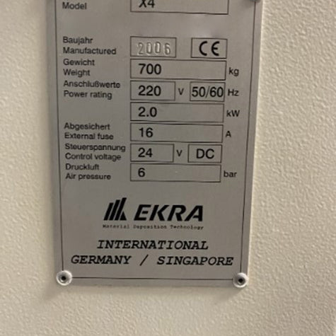 Ekra X 4 Stencil Printer