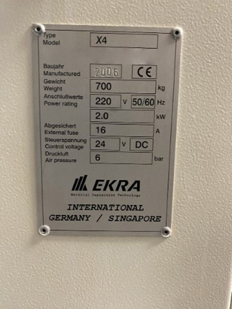 Ekra X 4 Stencil Printer