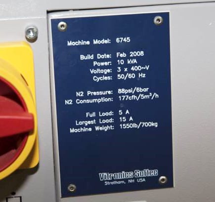 Vitronics Soltec 6745 Soldering System