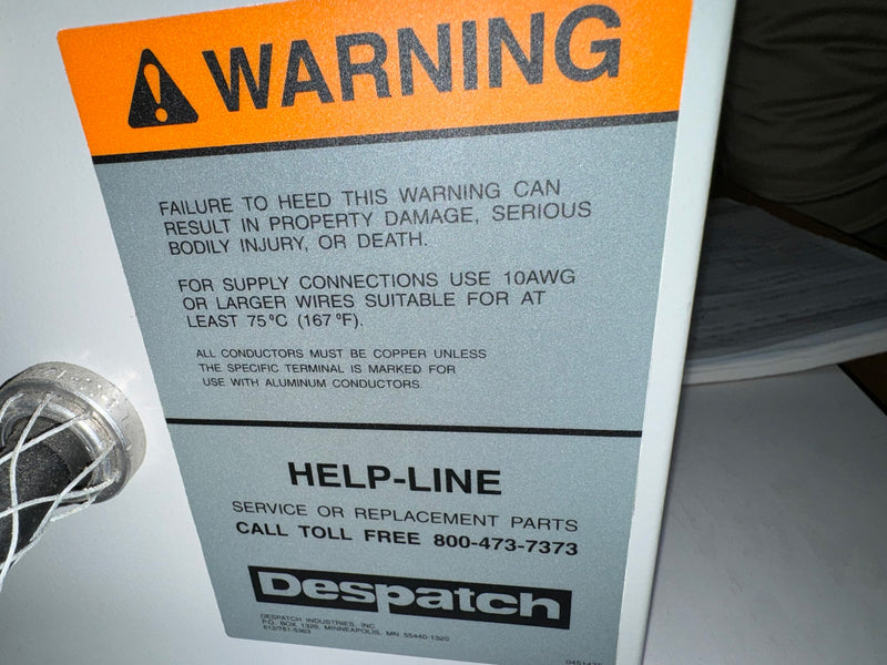 Despatch Cure Oven