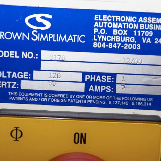 Crown Simplimatic 8170 Flat Belt Conveyor