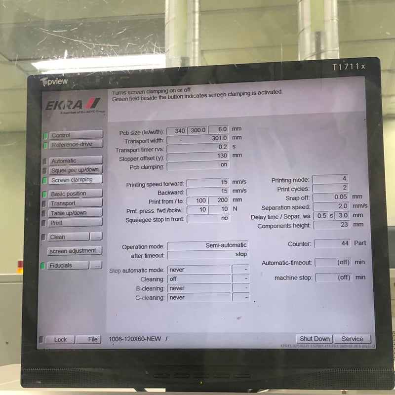 Ekra XPRT X 5 Screen Printer