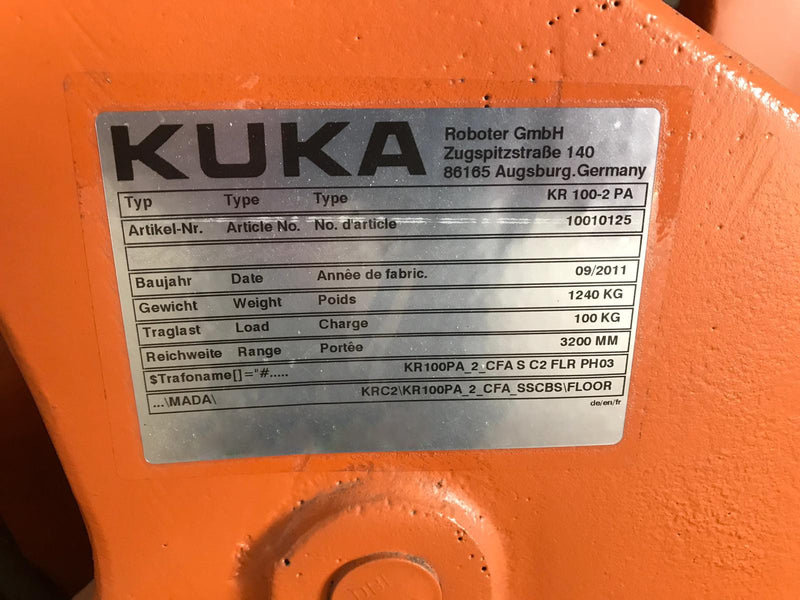 Kuka KR 100-2 PA Robot