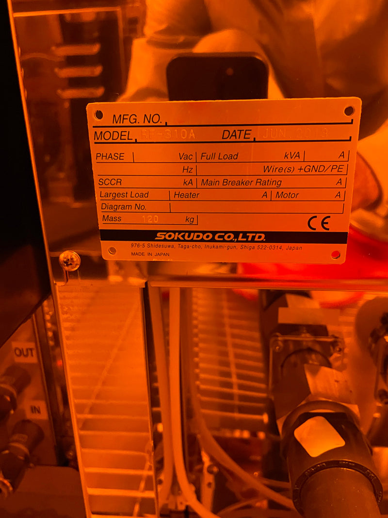 Sokudo RF 310 A Photoresist Coater