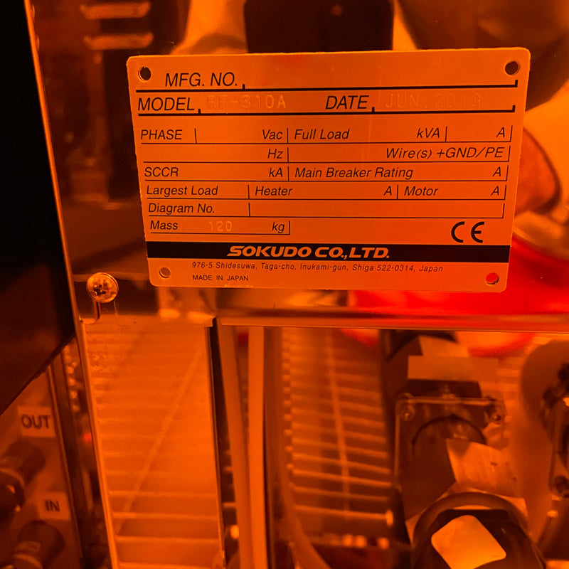 Sokudo RF 310 A Photoresist Coater
