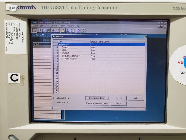 Tektronix DTG 5334 Data Timing Generator