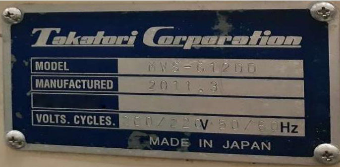 Takatori MWS 612 DD Wire Saw