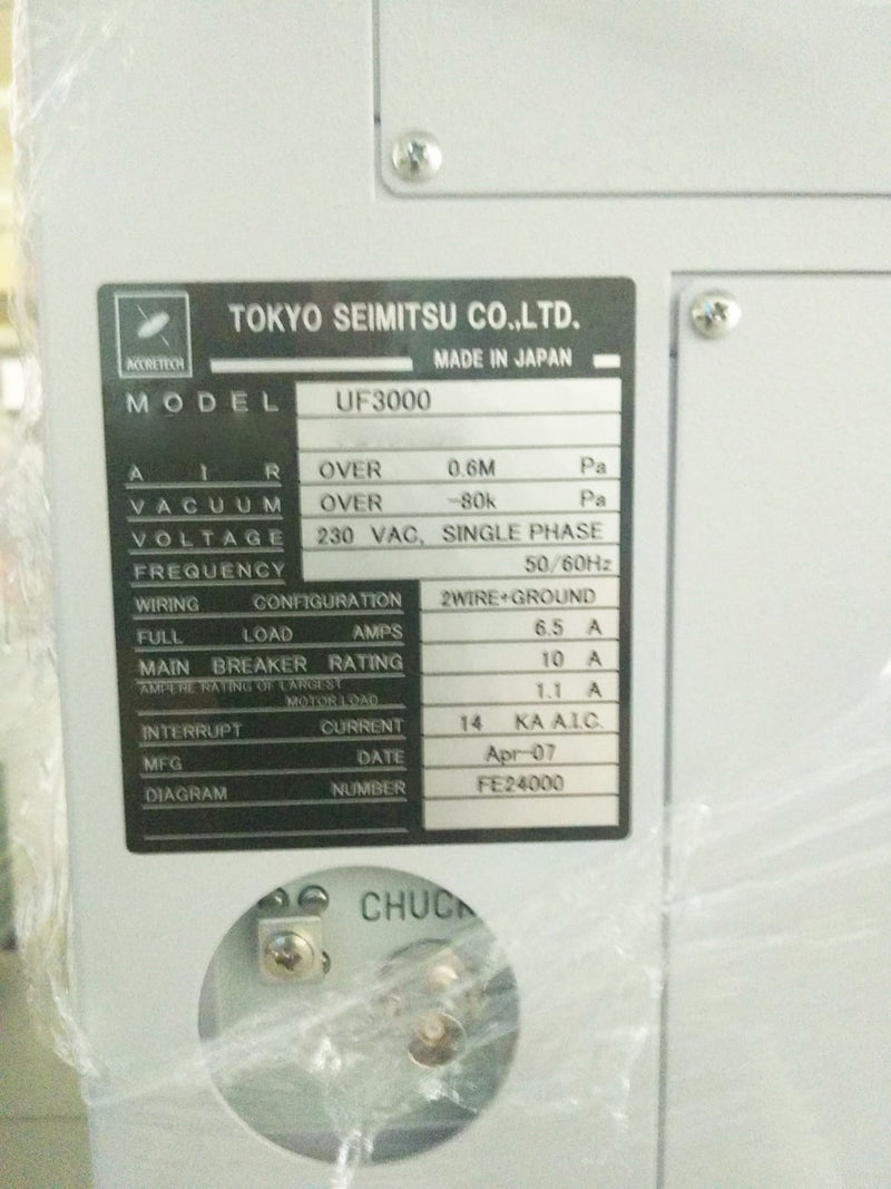 Accretech / TSK UF 3000 Automatic Wafer Prober