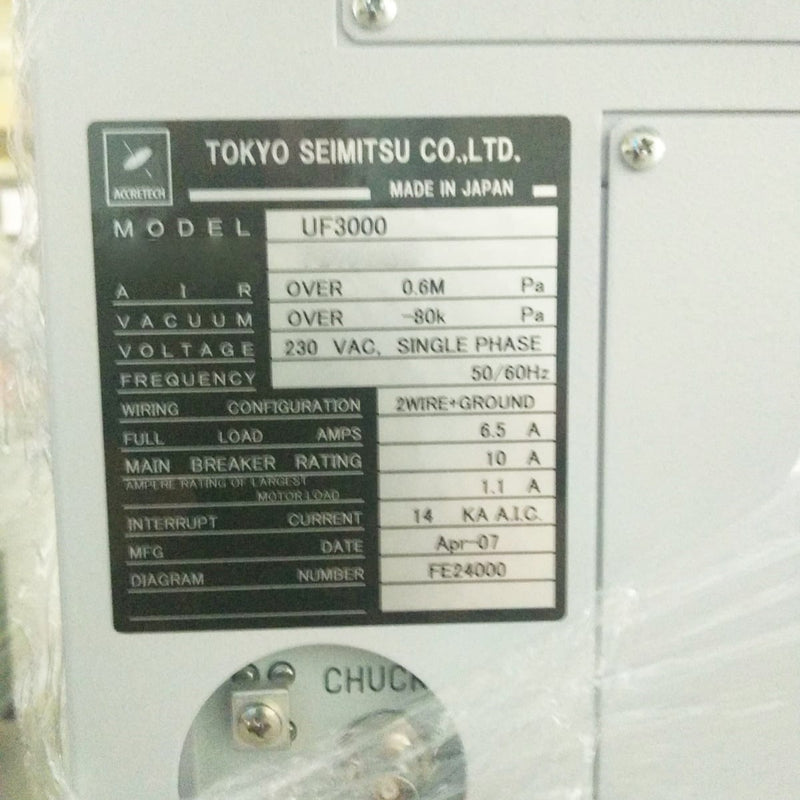 Accretech / TSK UF 3000 Automatic Wafer Prober