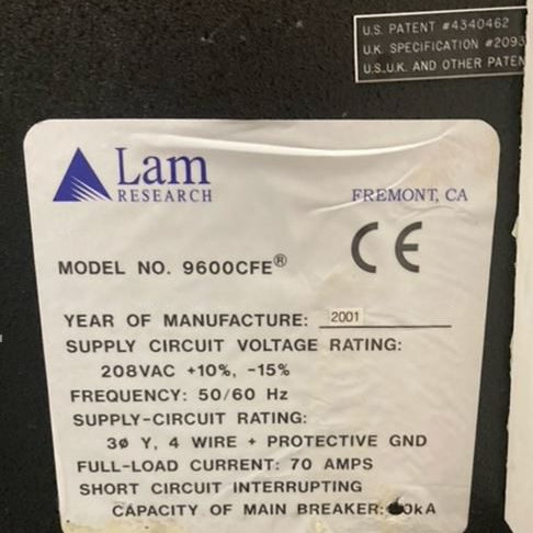 Lam 9600 CFE Dry Etcher