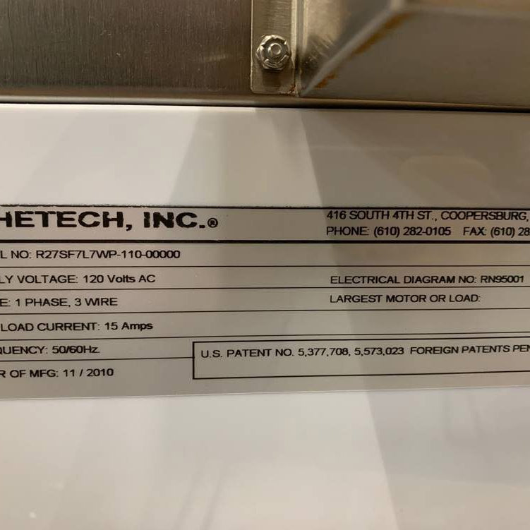 RheTech R 27 SF 7 L 7 WP-110-00000 SRD (Spin Rinse Dryer)