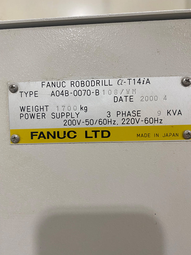 FANUC RoboDrill A-T 14 iA Machining Center
