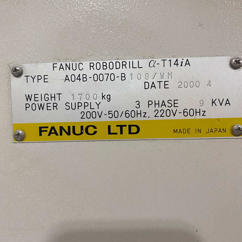 FANUC RoboDrill A-T 14 iA Machining Center