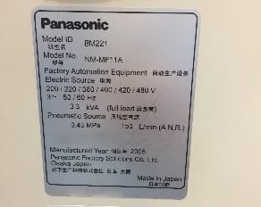 Panasonic BM 221 Pick and Place