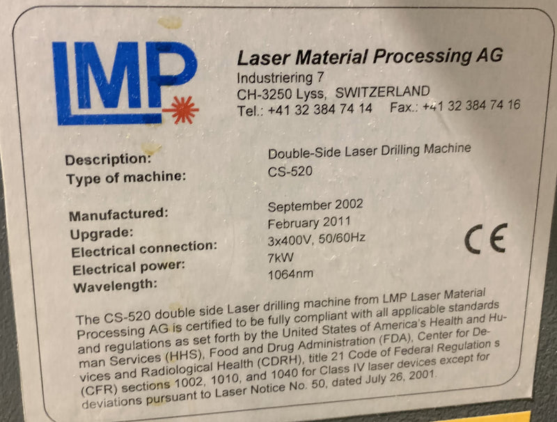 LMP CS 520 Laser Drill