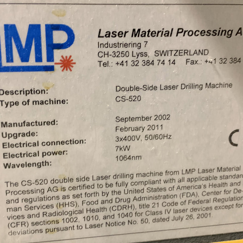 LMP CS 520 Laser Drill
