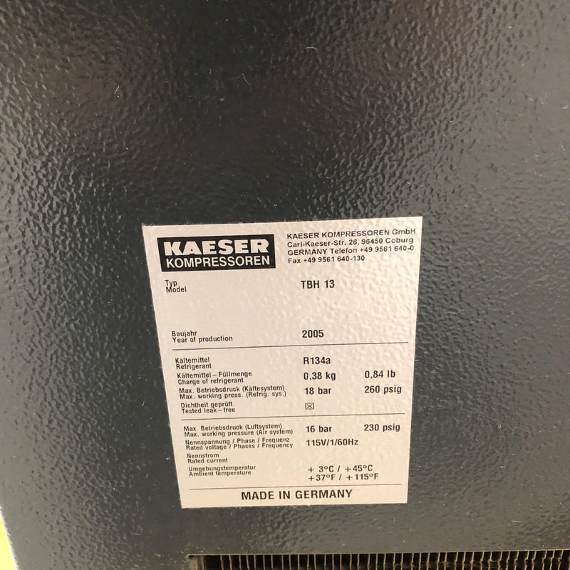 Kaeser SM 11 Air Compressor