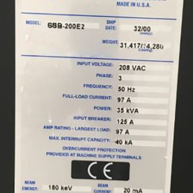 Axcelis GSD E 2 High Current Implanter